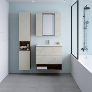 Ниша для тумбы Бриклаер Кристалл 4627125416873 80 см дуб крафт табачный